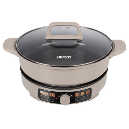 Deluxe Electric Grill Pan 4L with Ceramic Coating, 3 Heat Settings, 29 cm