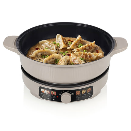 Deluxe Electric Grill Pan 4L with Ceramic Coating, 3 Heat Settings, 29 cm