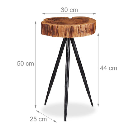 Designový dřevěný odkládací stolek Counter