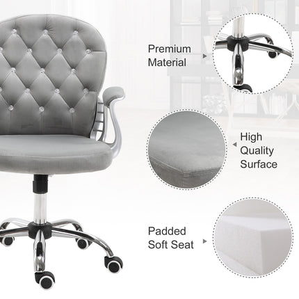 Ergonomická šedá kancelářská židle – nastavitelné polstrované opěradlo