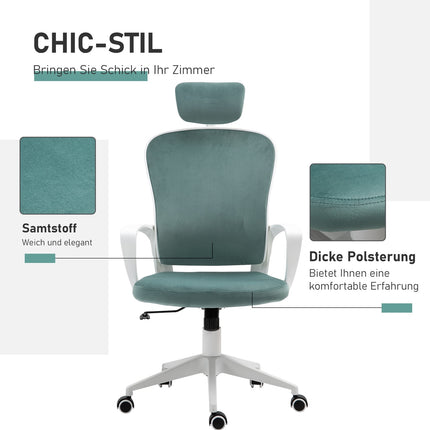 Ergonomic desk chair, adjustable height, tilt function
