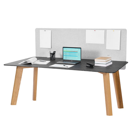 Desk Divider Privacy Panel, 60 x 24 in, PET, 2 C-Clamps