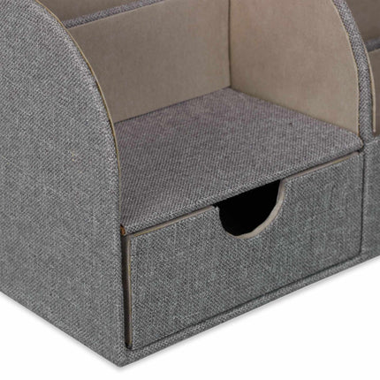 Desk Organiser Linen Look