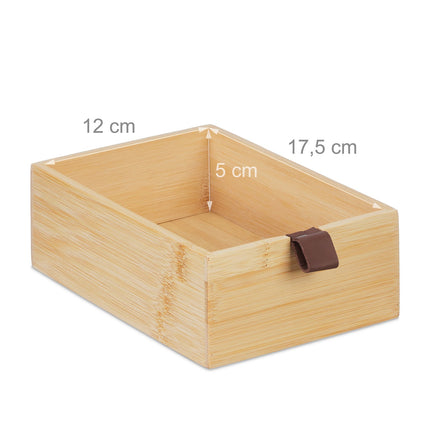 Stolní organizér se 3 bambusovými zásuvkami