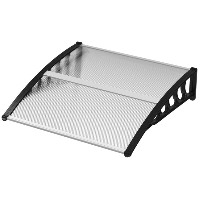 Hliníková stříška nad vchodové dveře 103x96.5x27 cm, ochrana proti UV a dešti