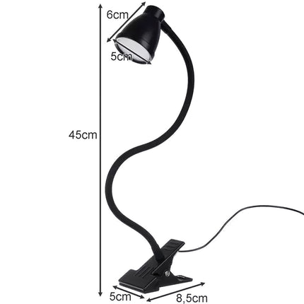 Stolní lampa s klipem – černá Izoxis 19454