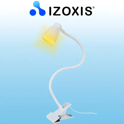 Desk lamp with a clip - white Izoxis 19455