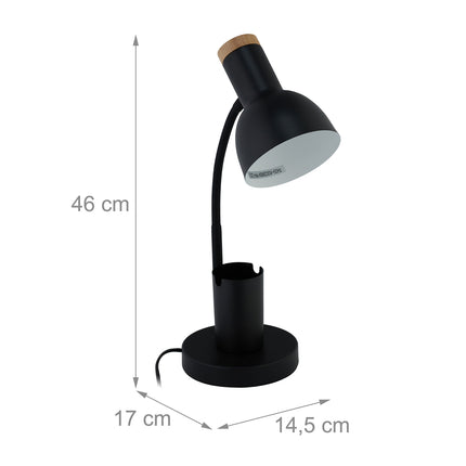 Stolní lampa se stojánkem na tužky