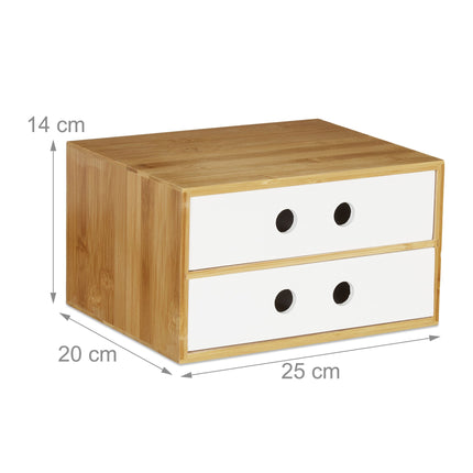 Stolní organizér se 2 zásuvkami