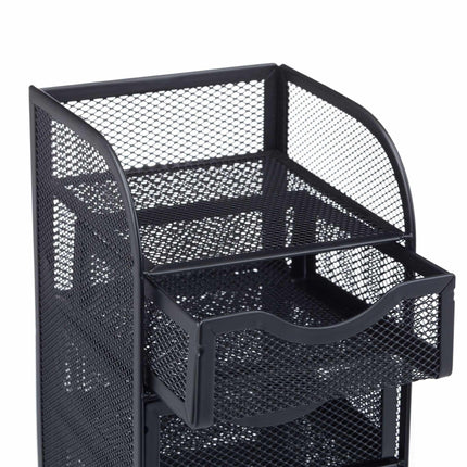 Stolní organizér ze síťoviny se 3 zásuvkami