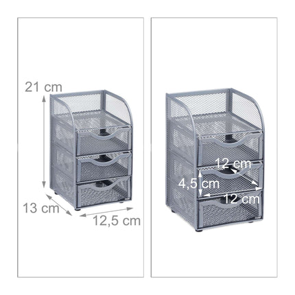 Stolní organizér ze síťoviny se 3 zásuvkami