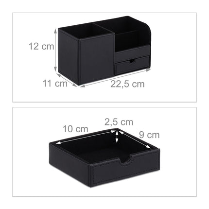 Stolní organizér ve vzhledu kůže