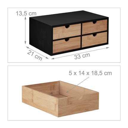 Stolní organizér se 4 zásuvkami