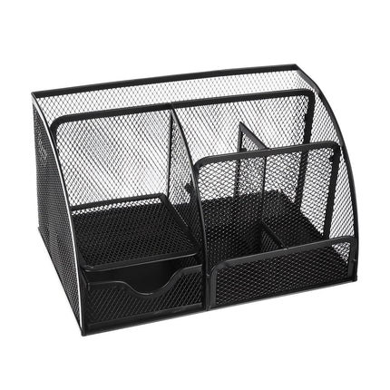 Stolní organizér – 6 přihrádek – černý