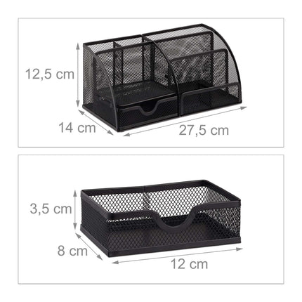Stolní organizér se 6 policemi, kov