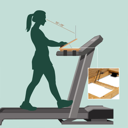 Desk top for treadmill