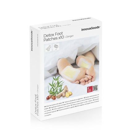 Detoxikační náplasti na chodidla se zázvorem InnovaGoods 10 ks