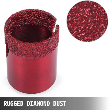 Diamond Hole Saw Set, 8-Piece M14 20–68 mm for Tile, Granite
