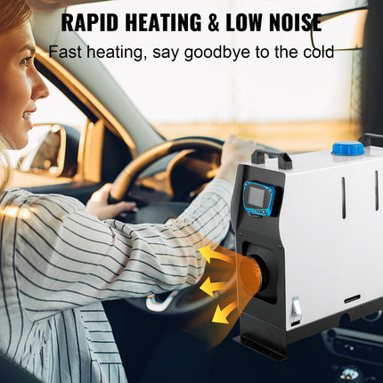 Diesel Air Heater 12V 8KW, LCD Remote Control