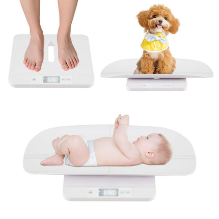 Digitální kojenecká váha s odnímatelnou miskou, rozsah 50g–150kg