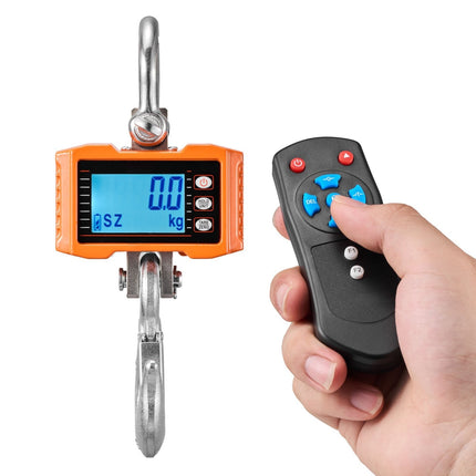 Digital Crane Scale 4400 lb, LCD Display, Remote Control