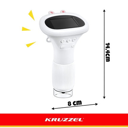 Digital Microscope for Kids 1000x with 2-Inch IPS Screen, 8 LEDs, White