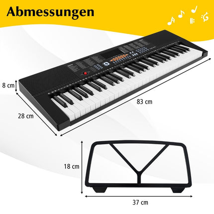 Digitální piano pro začátečníky, 61 kláves, 300 zvuků