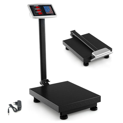 Digitální plošinová váha 300 kg, dílek 0.05 kg, s výpočtem ceny