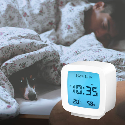 Digitaler Wecker mit Datum, Temperatur, Luftfeuchtigkeit