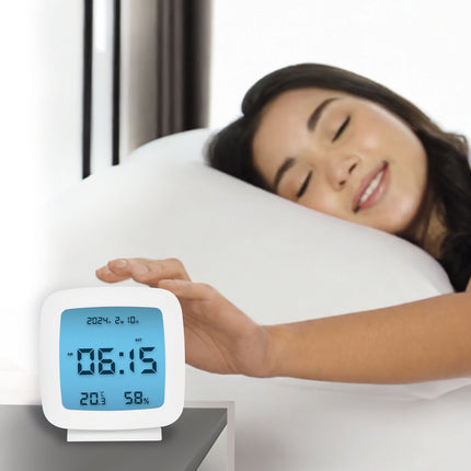 Digitaler Wecker mit Datum, Temperatur, Luftfeuchtigkeit