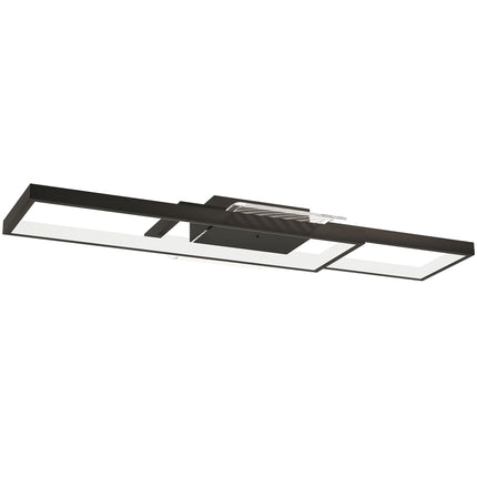 Stmívatelné LED stropní svítidlo, 43W, 4600LM, 3000-6000K, černé