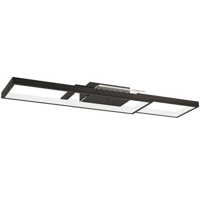 Stmívatelné LED stropní svítidlo, 43W, 4600LM, 3000-6000K, černé