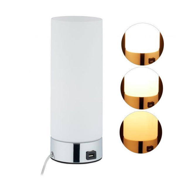 Dimmable table lamp with USB