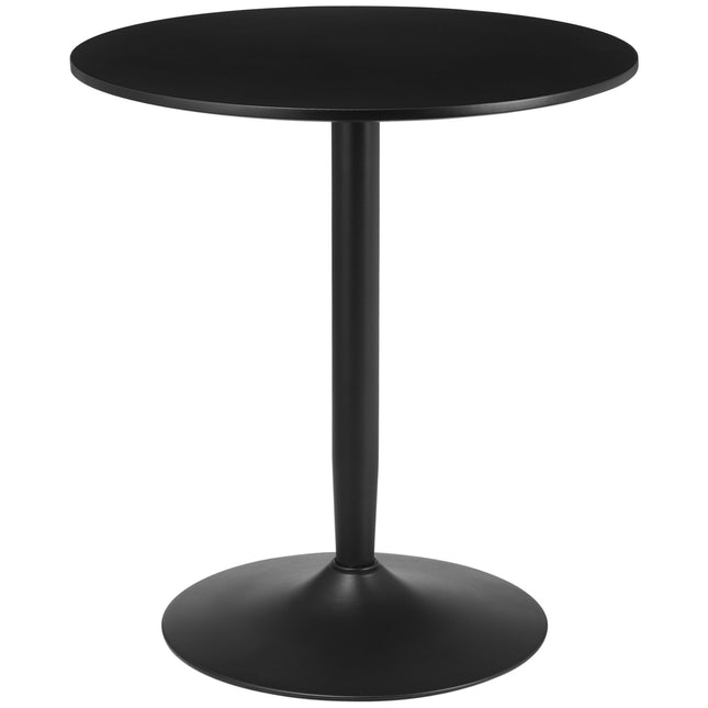 Kulatý jídelní stůl, ocelové nohy, protiskluzový, do malých prostor