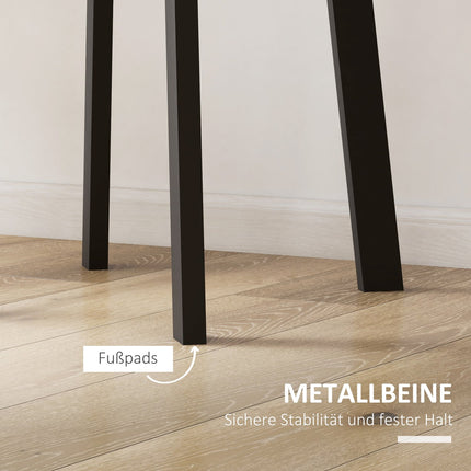 Kulatý jídelní stůl – moderní, se šikmými nohami, 72 cm, černá