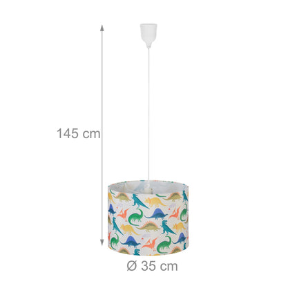 Závěsná lampa dino do dětského pokoje