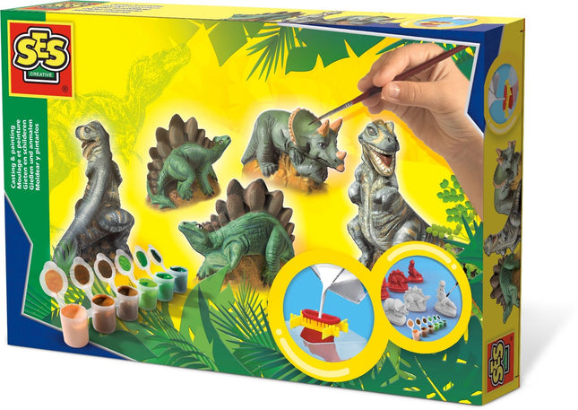 Odlévací a malovací sada dinosauři pro kreativní děti