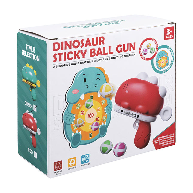 Střílecí hra dinosaurus pro děti, pěnové míčky a štít