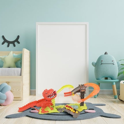 Dinosaur launcher track + 2 cars