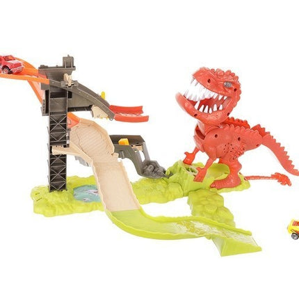 Dinosaur launcher track + 2 cars