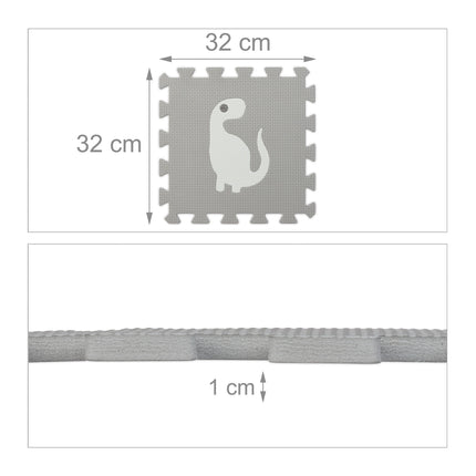 Puzzle podložka dinosauři s okrajem