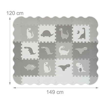 Puzzle podložka dinosauři s okrajem