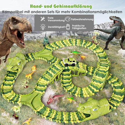 Dinosauří závodní dráha autíčka kolejová dráha herní set pro děti