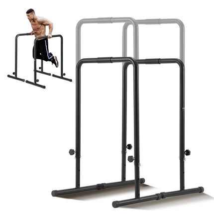 Dip Bars, Adjustable Height, 440 lb Capacity, Steel