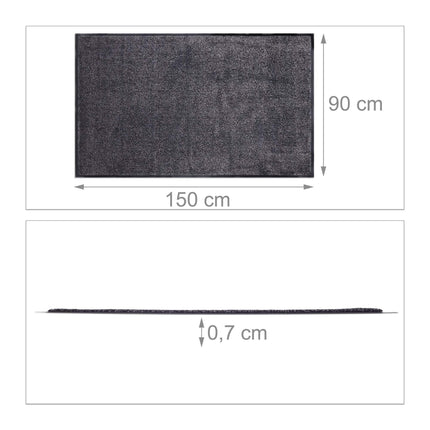 Dirt collecting mat gray