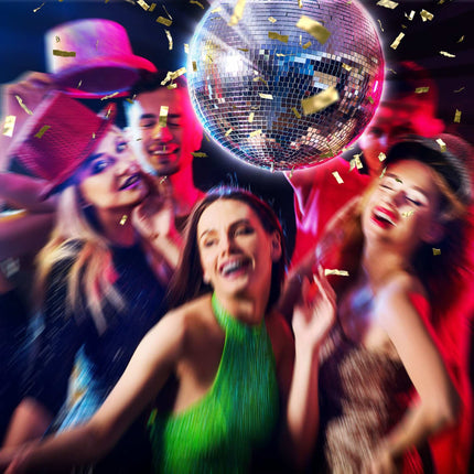 Disco koule 20 cm – stropní montáž, zrcadlový povrch