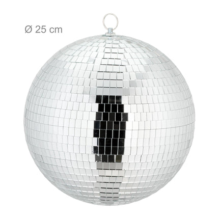 Zrcadlová disco koule 25 cm – stropní párty dekorace