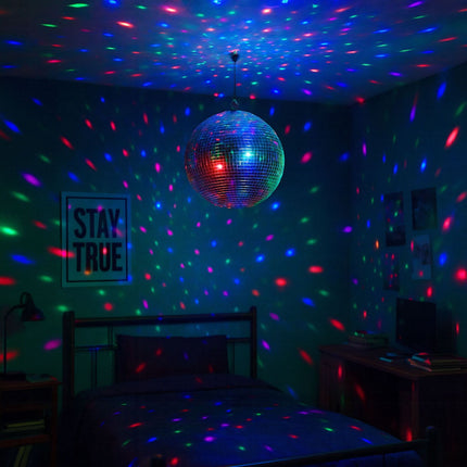 Zrcadlová disco koule 25 cm – stropní párty dekorace