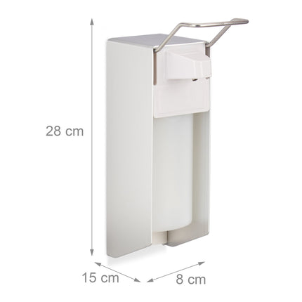 Desinfectiemiddel- en zeepdispenser, wandmontage, 500 ml