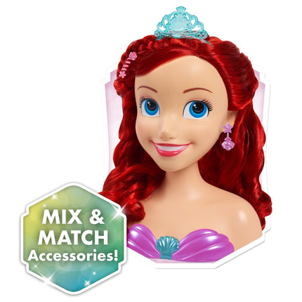 Disney Princess Malá mořská víla - česací hlava Ariel s 18 doplňky